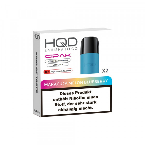 HQD Cirak Prefilled Pod Maracuja Melon Blueberry (2Stk)