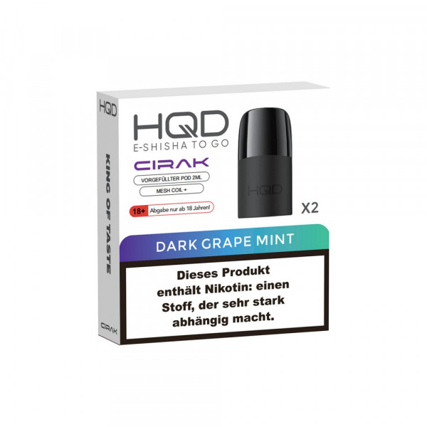 HQD Cirak Prefilled Dark Grape Mint (2Stk)