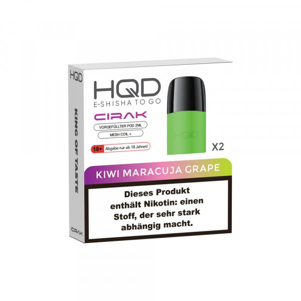 HQD Cirak Prefilled Pod Kiwi Maracuja Grape (2Stk)