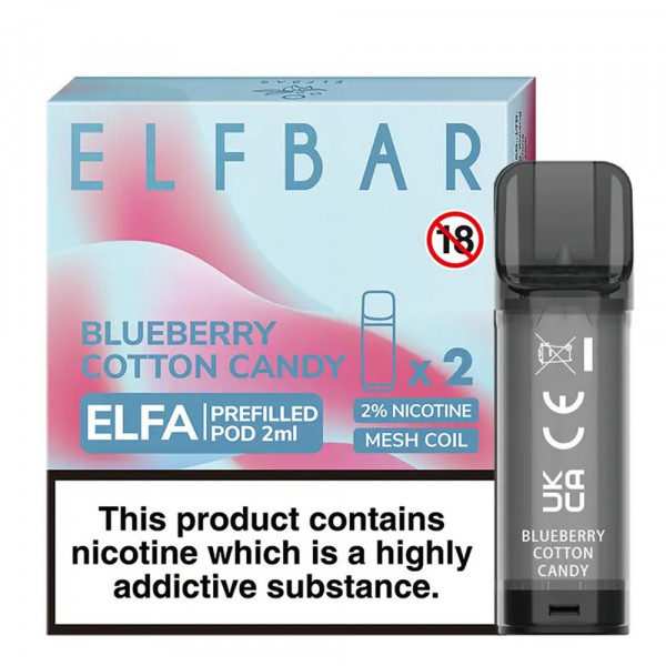 Elfbar ELFA Prefiiled Pod - Blueberry Cotton Candy (2Stk)