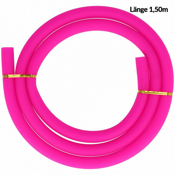 Silikonschlauch Soft-Touch Matt - Neon Pink