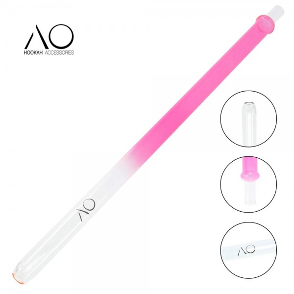 AO Glasmundstück Colored Round - Pink