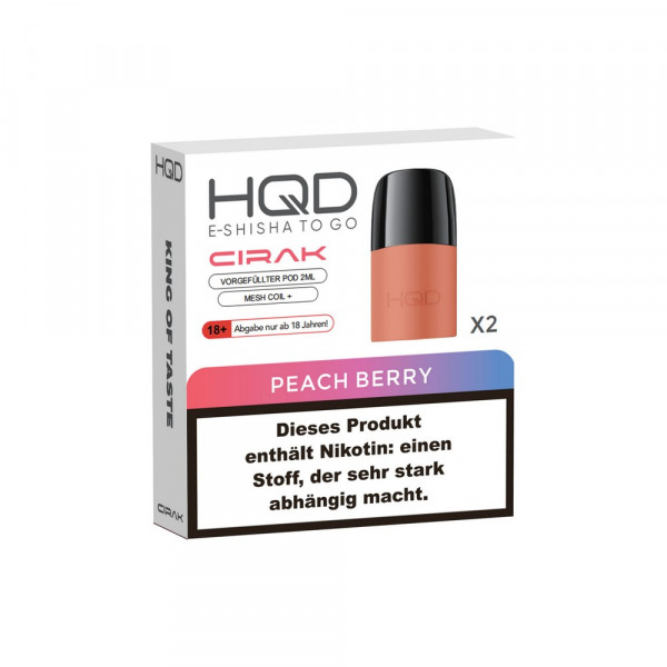 HQD Cirak Prefilled Pod Peach Berry (2Stk)