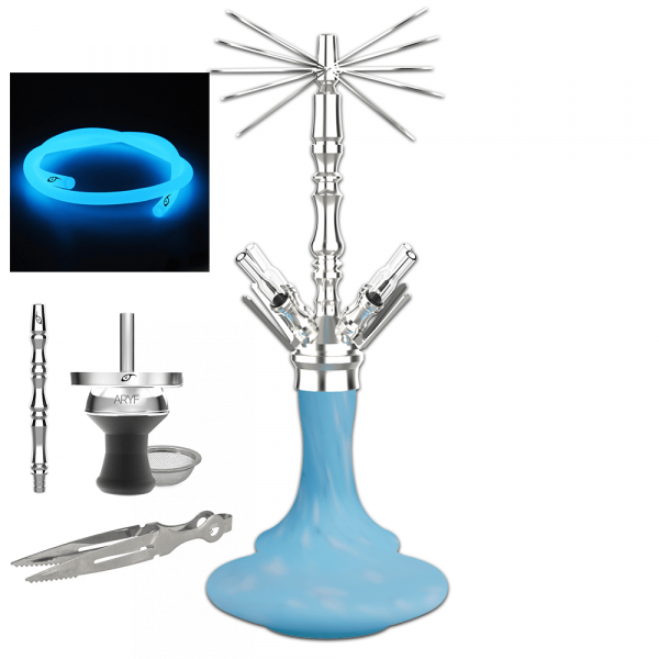 Aryf Gloria 4 Shisha - Matt Blue Komplettset