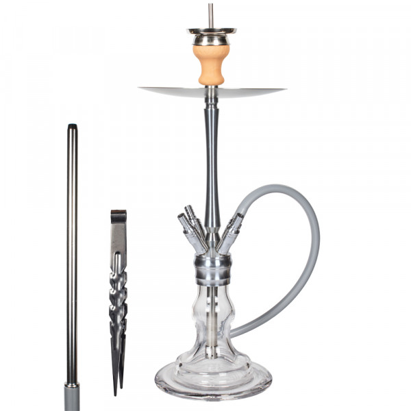 Secret Hookah Twister Clear Edelstahlset